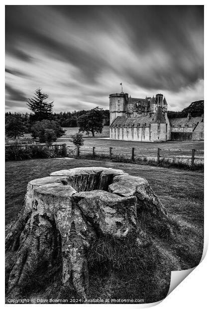 Castle Fraser Print by Dave Bowman