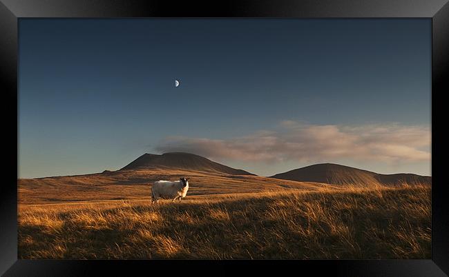 Beacons moonrise Framed Print by Creative Photography Wales