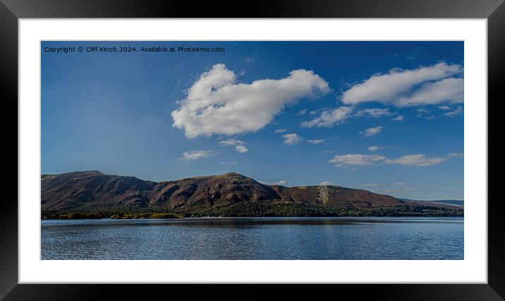Cat Bells Framed Mounted Print by Cliff Kinch