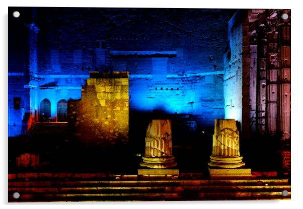 Temple of Mars Ultor Acrylic by Fabrizio Troiani