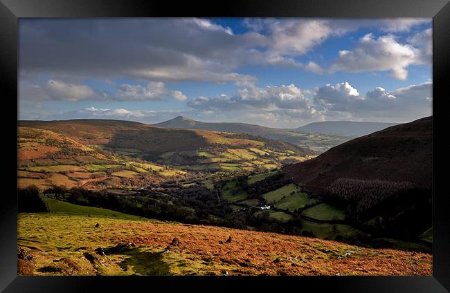 Sugar Loaf and the Black Mountains Framed Print by Creative Photography Wales