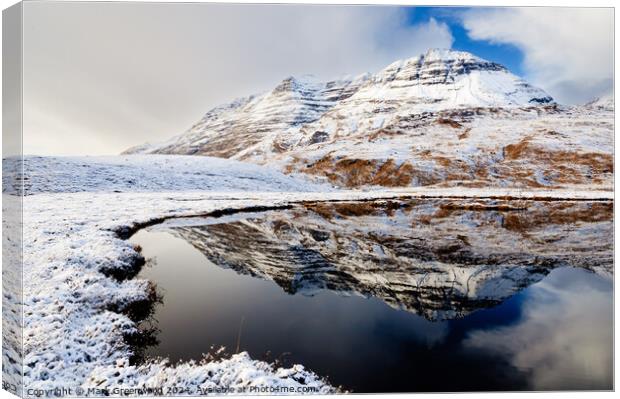 Liathach Canvas Print by Mark Greenwood