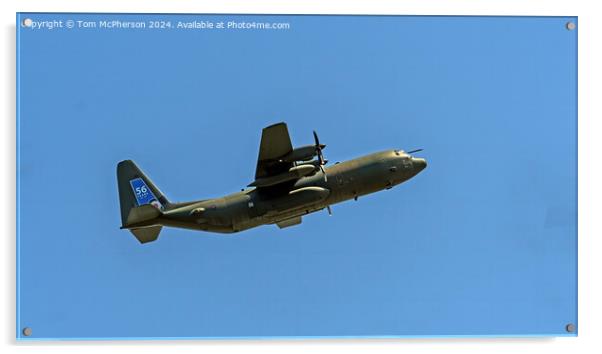 The C-130J Hercules farewell flypast Acrylic by Tom McPherson