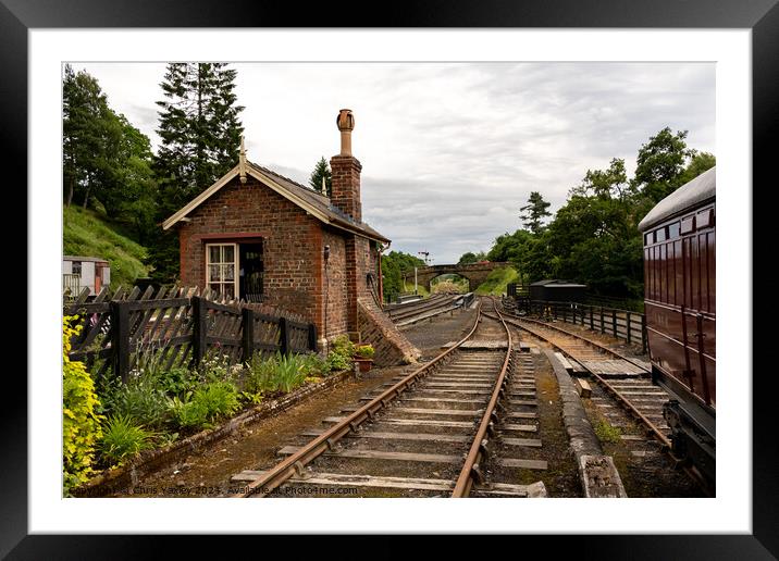 Signal house on the North York Moors Railway Framed Mounted Print by Chris Yaxley