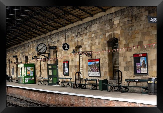 Pickering train station, North Yorkshire Framed Print by Chris Yaxley
