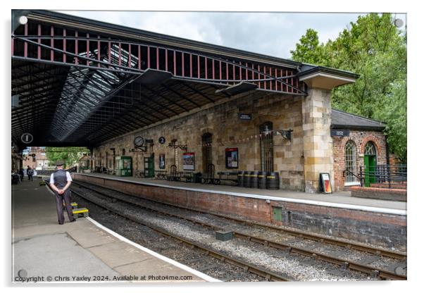 Pickering train station, North Yorkshire Acrylic by Chris Yaxley