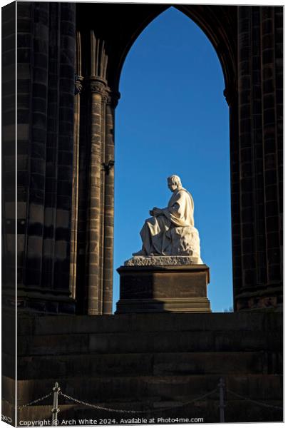 Sir Walter Scott Monument, Edinburgh, Scotland, UK Canvas Print by Arch White