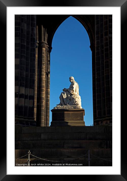 Sir Walter Scott Monument, Edinburgh, Scotland, UK Framed Mounted Print by Arch White