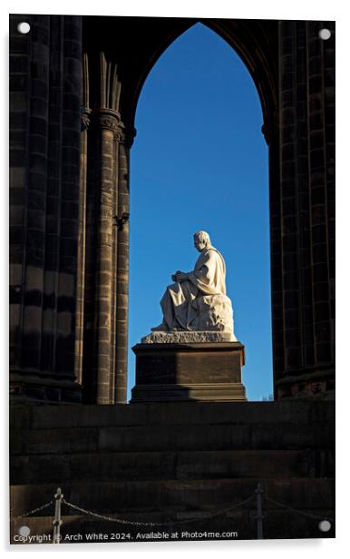 Sir Walter Scott Monument, Edinburgh, Scotland, UK Acrylic by Arch White