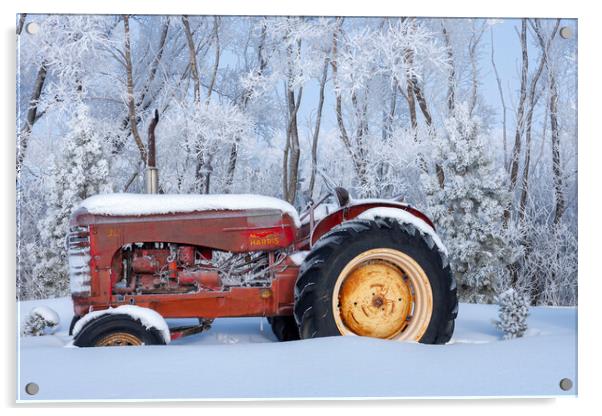 Tractor Acrylic by Dave Reede