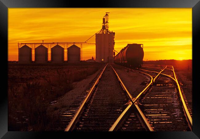 inland grain terminal Framed Print by Dave Reede