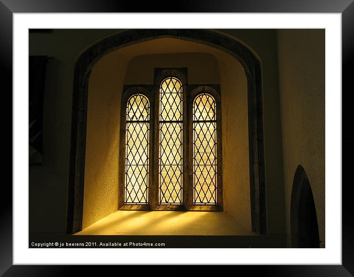 divine light Framed Mounted Print by Jo Beerens
