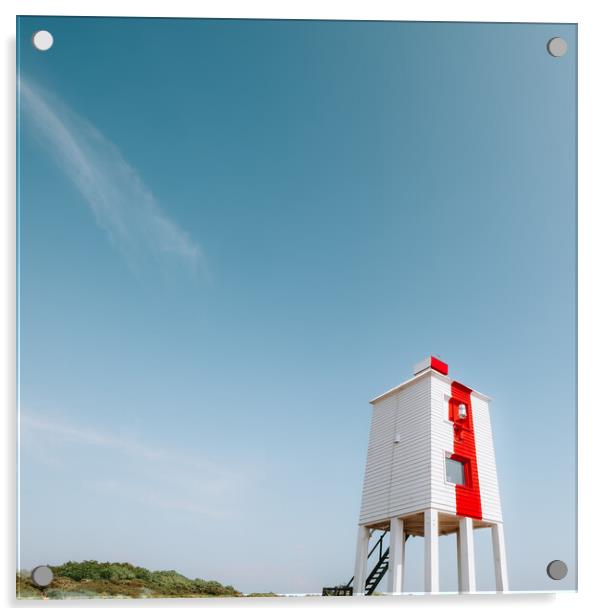 Burnham on Sea Lighthouse Acrylic by Mark Jones