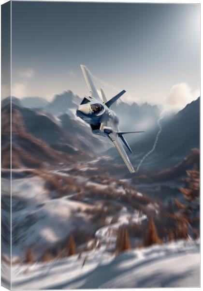 F35B Lightning Thunder Canvas Print by J Biggadike