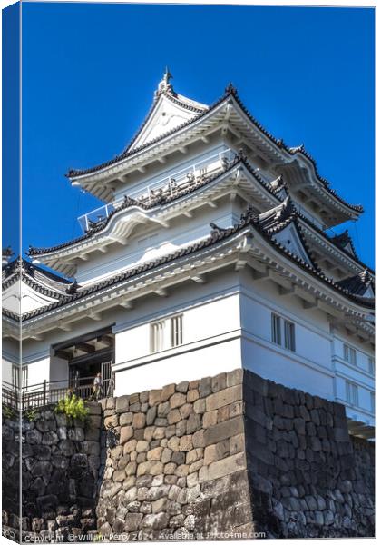 Castle Entrance Odawara Kanagawa Japan Canvas Print by William Perry