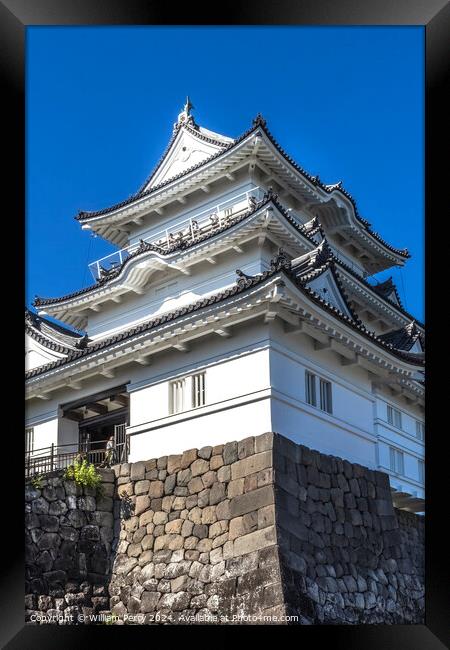Castle Entrance Odawara Kanagawa Japan Framed Print by William Perry
