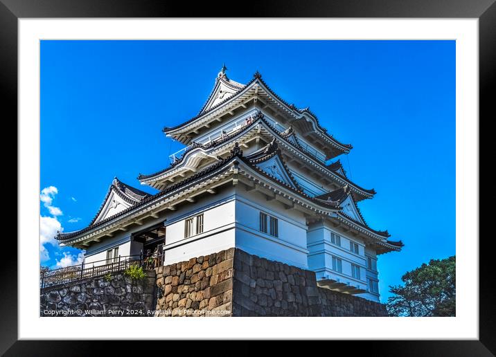 Castle Entrance Odawara Kanagawa Japan Framed Mounted Print by William Perry