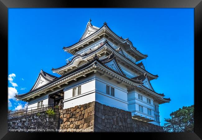 Castle Entrance Odawara Kanagawa Japan Framed Print by William Perry