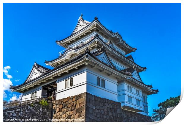 Castle Entrance Odawara Kanagawa Japan Print by William Perry