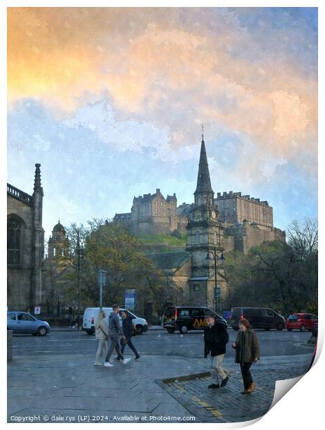 Edinburgh city life Print by dale rys (LP)