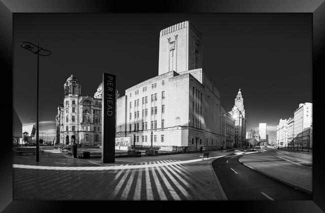 Three Graces in black and white Framed Print by Jason Wells