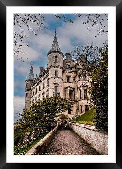 Dunrobin Castle home in Sutherland in Highlands Scotland  Framed Mounted Print by Holly Burgess