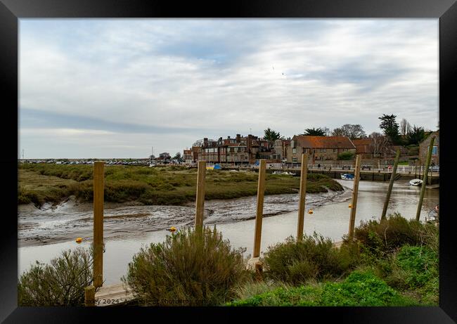 View across Blakeney harbour on the North Norfolk coast Framed Print by Chris Yaxley