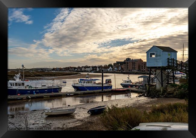 The seaside town of Wells-next-the-sea, Norfolk Framed Print by Chris Yaxley
