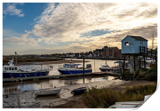 The seaside town of Wells-next-the-sea, Norfolk Print by Chris Yaxley