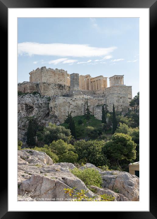 The Acropolis Athens Framed Mounted Print by Chris Haynes