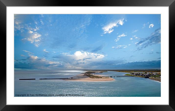 Lossiemouth East Beach and Bridge Framed Mounted Print by Tom McPherson