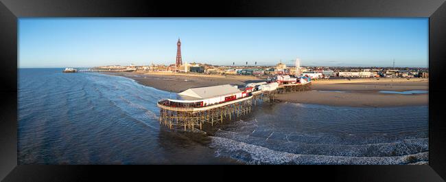 Blackpool Panorama Framed Print by Apollo Aerial Photography