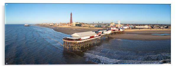 Blackpool Panorama Acrylic by Apollo Aerial Photography