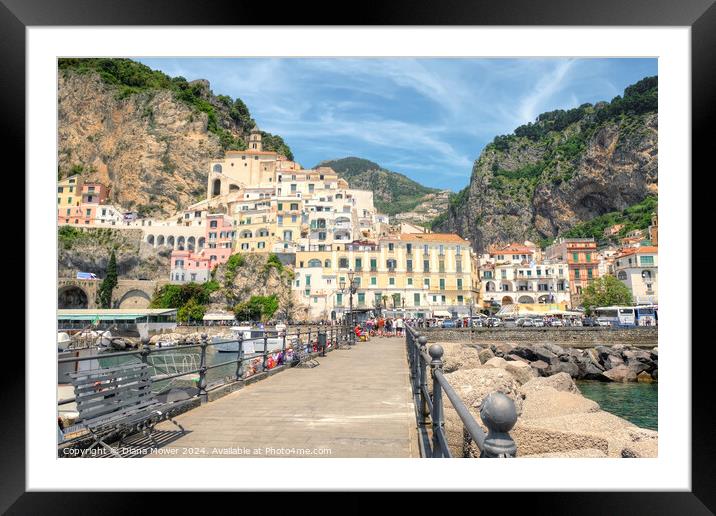  Amalfi Italy   Framed Mounted Print by Diana Mower