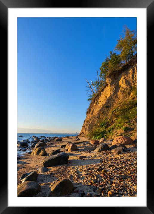 Scenic Coast Of The Baltic Sea At Sunrise In Poland Framed Mounted Print by Artur Bogacki