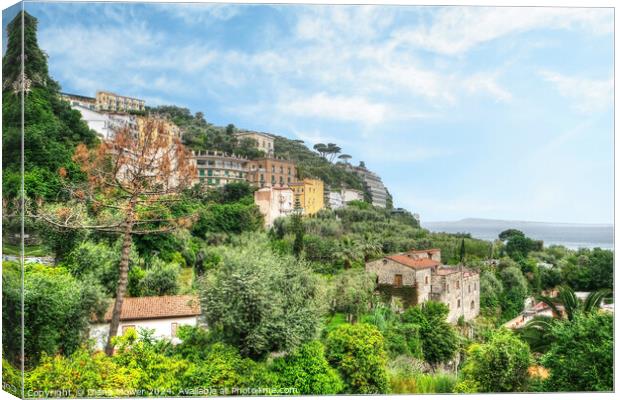 Sorrento and the Amalfi Coast Italy   Canvas Print by Diana Mower