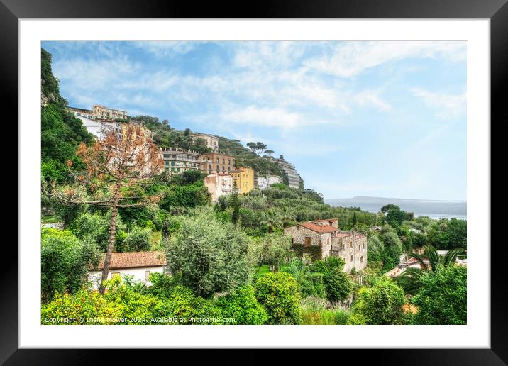 Sorrento and the Amalfi Coast Italy   Framed Mounted Print by Diana Mower