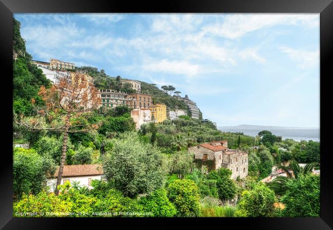 Sorrento and the Amalfi Coast Italy   Framed Print by Diana Mower