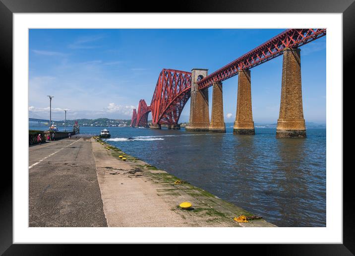 Forth Bridge On Firth Of Forth In Scotland Framed Mounted Print by Artur Bogacki