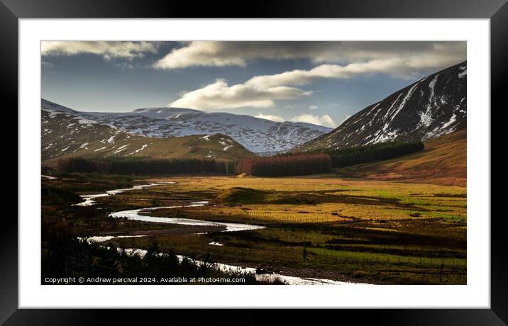 Highland photography  Framed Mounted Print by Andrew percival