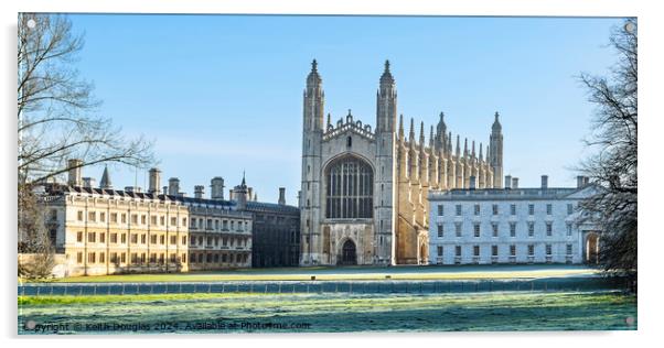 Kings College Cambridge Acrylic by Keith Douglas