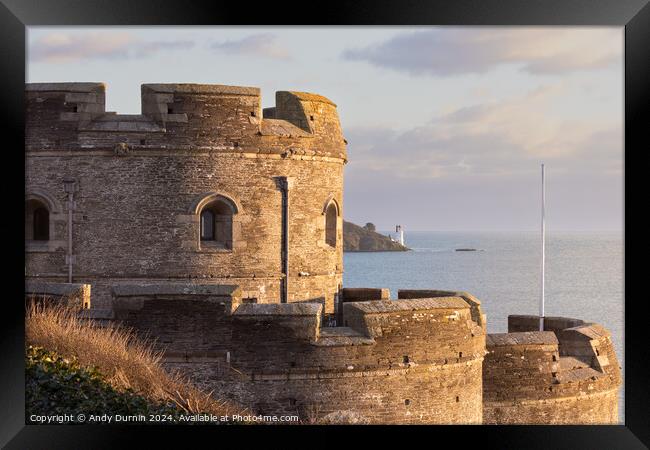 St Mawes Castle Framed Print by Andy Durnin