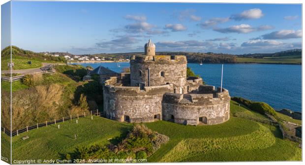 St Mawes Castle  Canvas Print by Andy Durnin