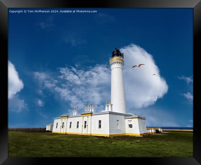 Covesea Lighthouse Framed Print by Tom McPherson