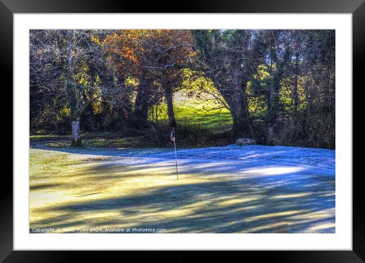 Frosty Morning Golf Framed Mounted Print by David Pyatt