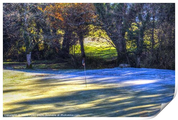 Frosty Morning Golf Print by David Pyatt