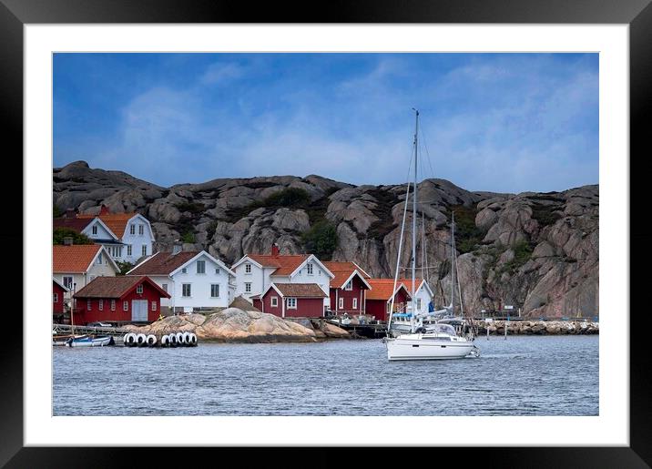 Sailing near Lysekil Sweden Framed Mounted Print by Martyn Arnold
