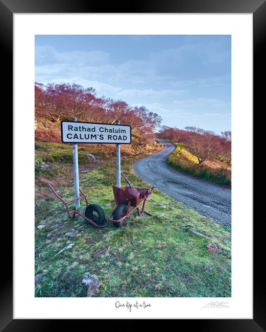 One step at a time  Calum's Road Raasay. Framed Print by JC studios LRPS ARPS