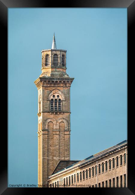 Tower of New Mill, Saltaire in West Yorkshire Framed Print by Bradley Taylor