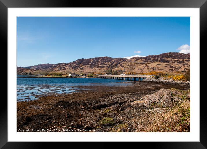 On the road to Skye Framed Mounted Print by Holly Burgess